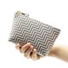 Indenya Inden CHEVRON Chevron Pouch Zipper Traditional Craft Koshu Inden Deerskin Lacquer Original Brand [Indenya] (No.7608)