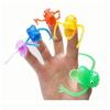 Creative New 10PCS Dinosaur Finger Puppets Toy Hour Kids Funny Dinosaur Toys Pinata Party Favors Plastic Puppets New Color