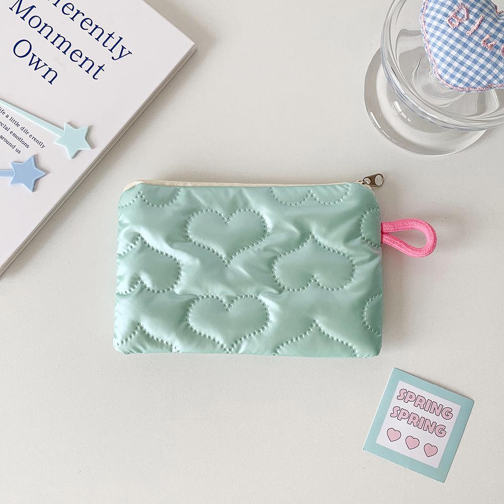 Women Cosmetic Bag Bow Silver Glossy Mini Makeup Bag  Coin Purse Coin Pouch Cute Wallet Portable Earphones Data Cable Bag