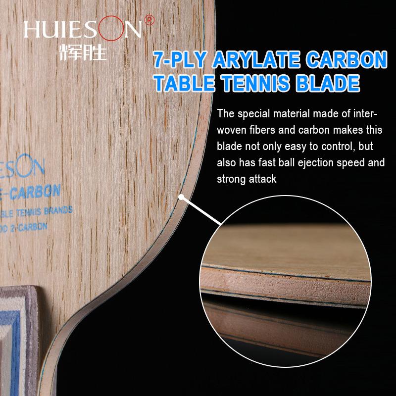 HUIESON Основание для настольного тенниса Arylate Carbon Ping Pong Blade Профессиональное 5 Дерева 2 ALC Та же Структура, Что и Viscaria