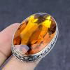 Медовый Топаз Драгоценный Камень Ручной Работы 925 Стерлинговое Серебро Подарок Ювелирное Изделие Кольцо Размер 8 D5y47