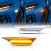 GemPro Front Fender LED Side Marker Lights with Sequential Turn Signal Delights for Honda Civic 10th Generation Type Sport of (FK7, FK8, FC1), Coupe,