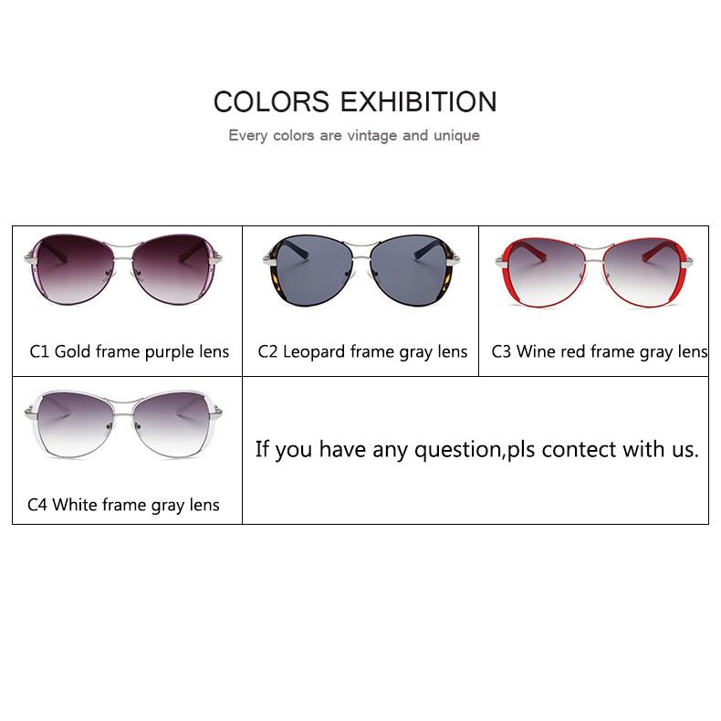 Элегантные женские солнцезащитные очки в пластиковой оправе