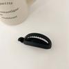 Fashion Accessories Oval Shape Hollow Hair Accessories Simple Hair Claw Resin Frosted Banana Clip
