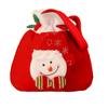 Santa Claus Printed Drawstring Pouch Party Decor Peace Fruit Sack Xmas Gifts Bag Candy Bag Handbag