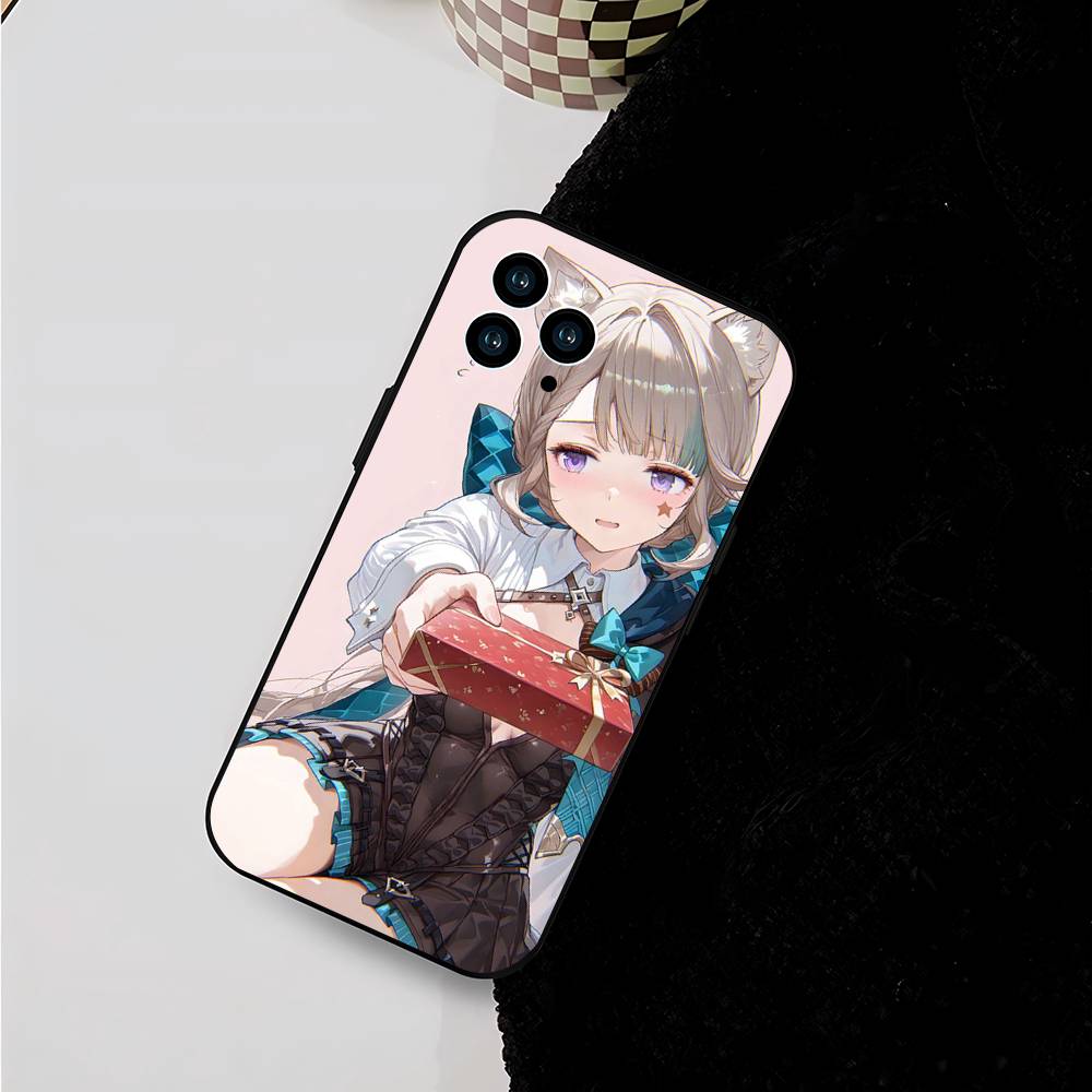 Чехол для телефона Lynette Anime Game Genshin Impact для IPhone 17 Air 16 15 14 13 Pro Max 11 12 Черный силиконовый чехол