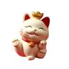 Waving Arm Mini Lucky Cat Figure Shake Head Maneki Neko Ornament  Christmas