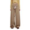 Women's Retro Knit Drawstring Wide-Leg Lounge Pants