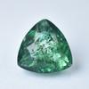 Natural Green Emerald Loose Gemstone Zambian 11x11mm Trillion Cut for Jewelry Making and Crafts