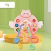 Сенсорные игрушки Монтессори с силиконовыми шнурками для детей от 0 до 12 месяцев, развивающие, обучающие, активные игрушки для детей от 1 до 2 лет