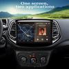 Для Jeep Compass 2017 - 2019 360 камера головное устройство Android 14 видеоплеер автомобильное радио Авторадио Мультимедиа GPS навигация монитор