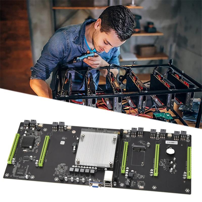Материнская плата для майнинга ETH79-X5B, поддерживает все видеокарты, большой интервал 80 мм, память ddr3, SATA с интерфейсом VGA