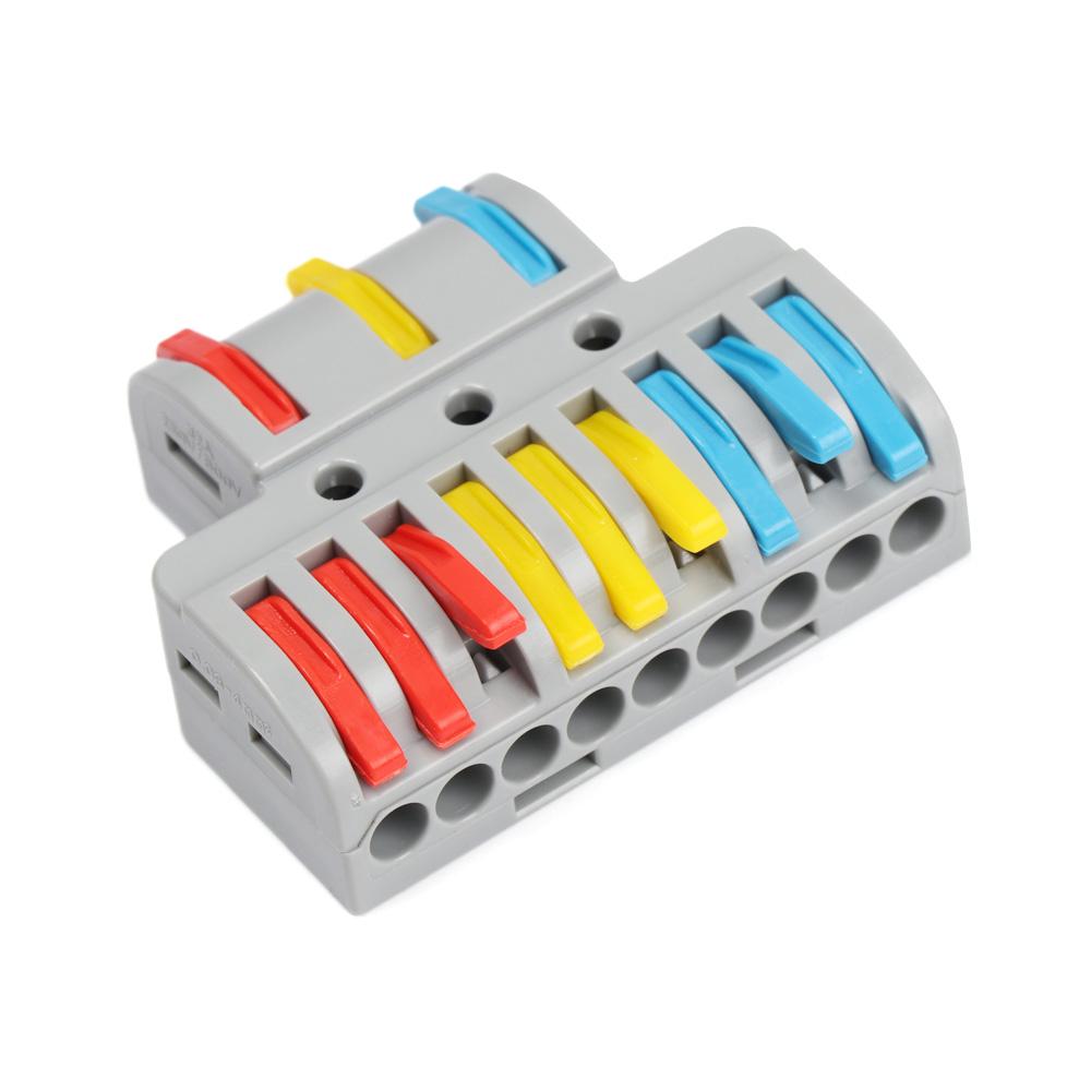 Легкий электрический разветвитель Вставной проводник Быстрый соединитель проводов Кабельные соединители Клеммная колодка
