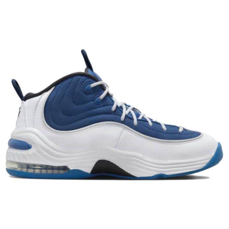 Nike Кроссовки унисекс Air Penny 2 QS Atlantic Blue 2023 Белый Черный Металлик-Серебристый FN4438-400