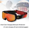 Очки для мотокросса с ремешком от УФ-излучения, очки для гоночного шлема в стиле ретро, очки для езды по бездорожью, меняющие цвет, очки для катания на лыжах UV400, унисекс