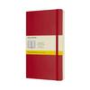 Moleskine Notebook Classic Notebook Soft Cover Squared Large Size Red QP617F2 (Grid)