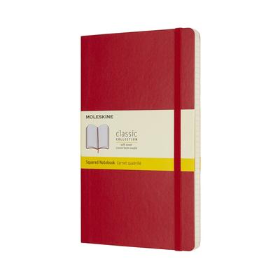 Moleskine Блокнот Классический Блокнот Мягкая Обложка Клетка Большой Формат Красный QP617F2 (Сетка)