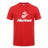 Summer Marine Corps US Marine Corps Military Letter Printed Men's Round Neck T-shirt 100%CottonCasual Outdoor Short Sleeve Large