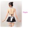 Maid Uniform Cosplay Costume Maid Bikini Elegant Cute Sexy Apron Underwear Sexy Lingerie Competition Underwear Jersey Bra Halloween Black Event