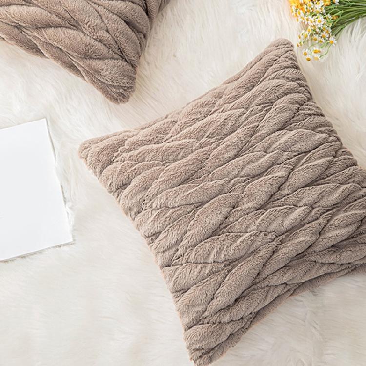 Corduroy Throw Pillowcase Soft Woven Fried Dough Twists Removable Throw Pillow Cover for Living Space