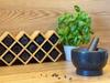 Granite Stone Mortar Black Pestle For Kitchen Herbs Spices Medicines