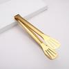 Stainless Steel Food Tongs Heat-Resistant Serving Tongs for BBQ Buffet Non-Slip Handle Food Clamp with Oil-Draining Holes