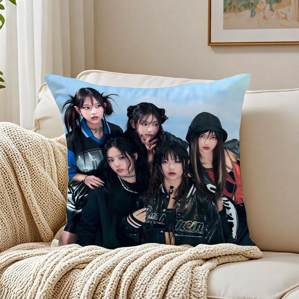 GirlGroup Kpop iizna Cushion Cover Pillowcase Antidustmite living Room Sofa Decor Cushion Room