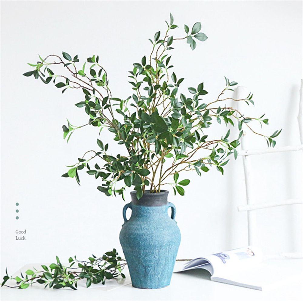 1 PCS Reusable Artificial Plants Ornaments Luxury Creative Fake Ficus Tree Branch Simple Simulate Long Branch