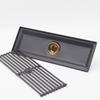 Tile Insert Sus 304 Stainless Steel Long Linear Shower Grate Floor Drain for Bathroom