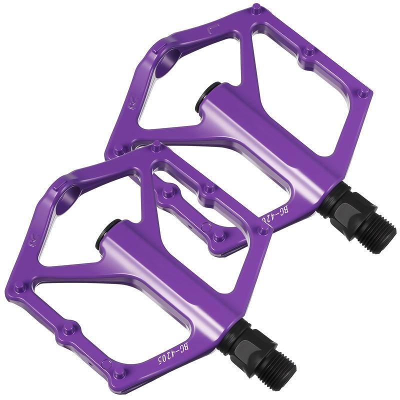 Aluminum Alloy Pedal Road Bike Pedals for Purple Cycling Mountain Metal Aluminium Flat Clips Kids