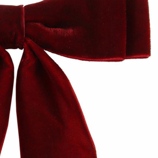 Бархатная заколка для волос с бантом, милая, элегантная, однотонная, для женщин, для девочек-подростков, черный, красный, с бантом, зажим с уткой, заколка, аксессуары для волос, подарок на день рождения