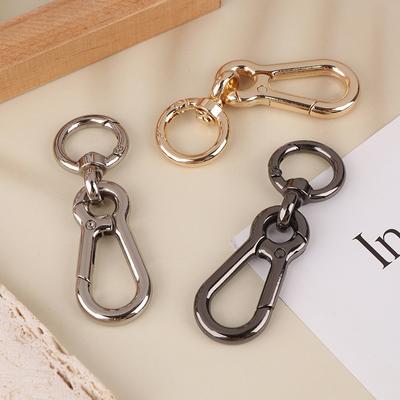 2 шт. Металлические пружинные карабины Клипса Брелок для ключей от машины Пружинные поворотные пряжки с триггером для сумок Ключи