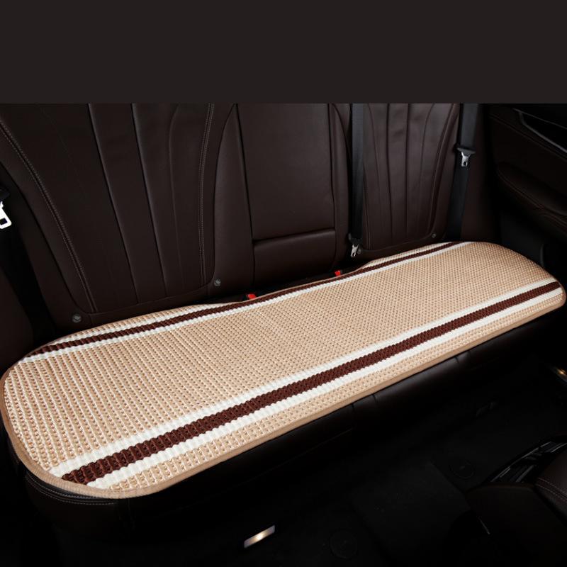 Трендовый вязаный чехол для подушки на автомобильное сиденье, летний дышащий ледяной шелк, четырехсезонный защитный коврик для автомобильного сиденья, передний и задний коврик для сиденья