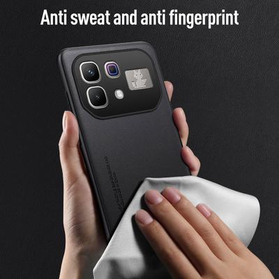 Роскошный деловой однотонный ультратонкий чехол из ПУ-кожи для Infinix Note 60 Pro 60 50X 50S Pro Plus, мягкая рамка, противоударная защитная крышка