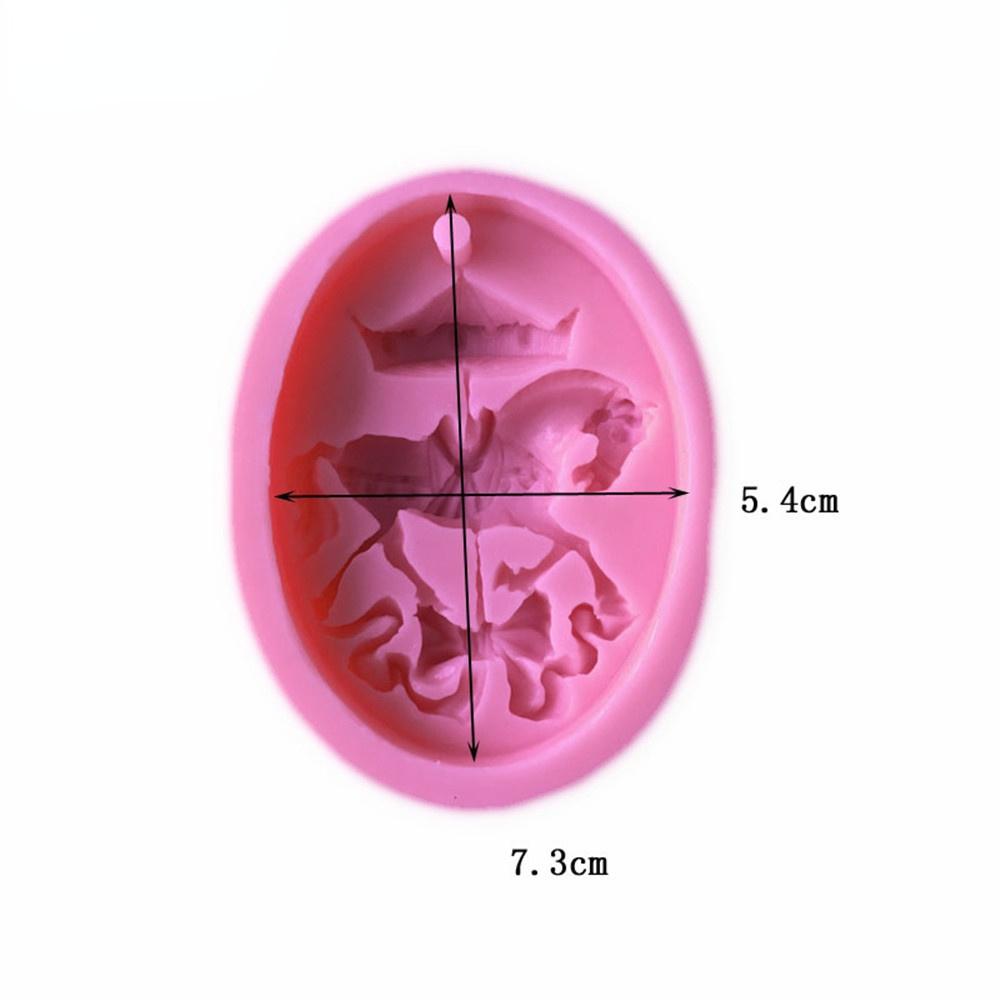 Silicone Mold 3D Trojan Horse Shape Fondant Cake Chocolate Biscuits Moulds Wedding Decoration Tools