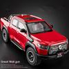 1/24 Great Wall Motor POER Pickup Alloy Car Model Diecast Metal Offroad Vehicles Car Model Simulation Sound Light Kids Toy Gift