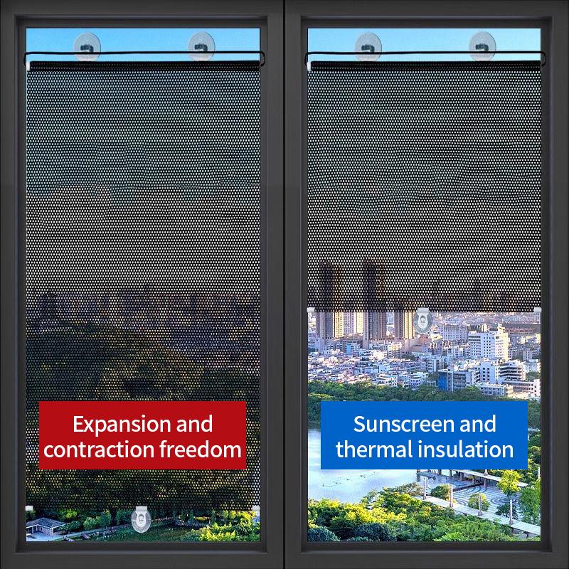 Sunshade Roller Blinds Blackout Roll Curtain Movable Terrace Blinds Curtains Inner Shutter Window Shades No Drill Cellular Shade