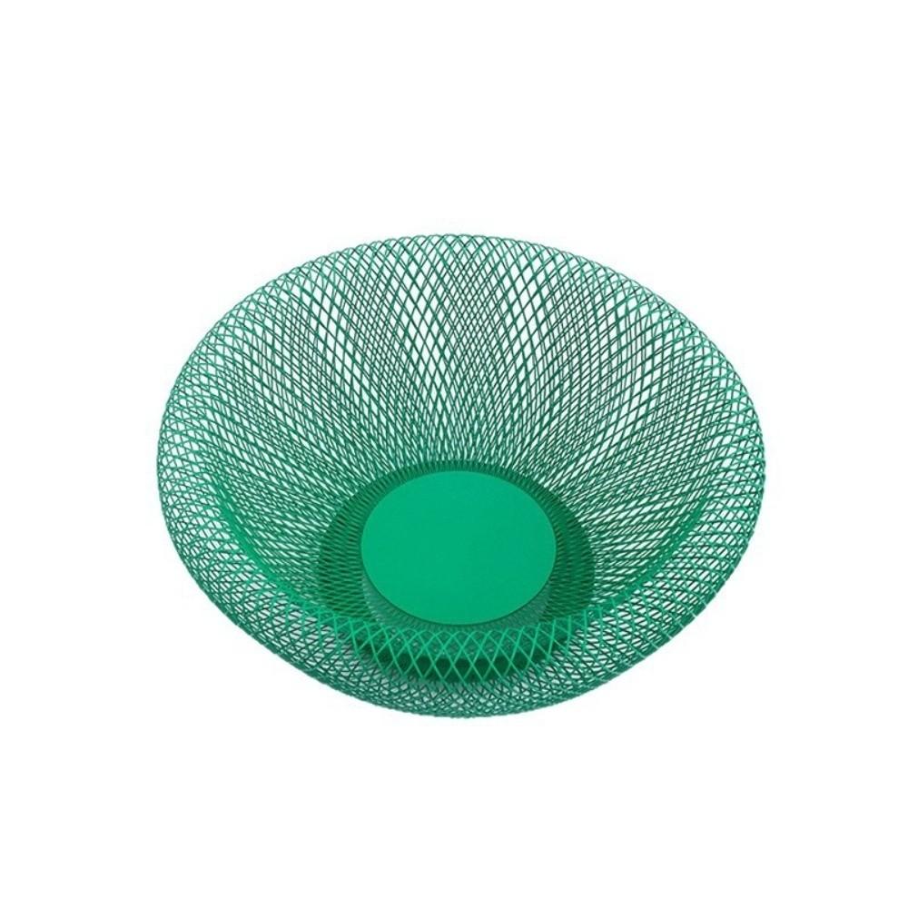 INS Style Iron Mesh Storage Tray Nordic Style Handmade Double-layer Fruit Basket Geometric Metal Fruit Tray Dining Table