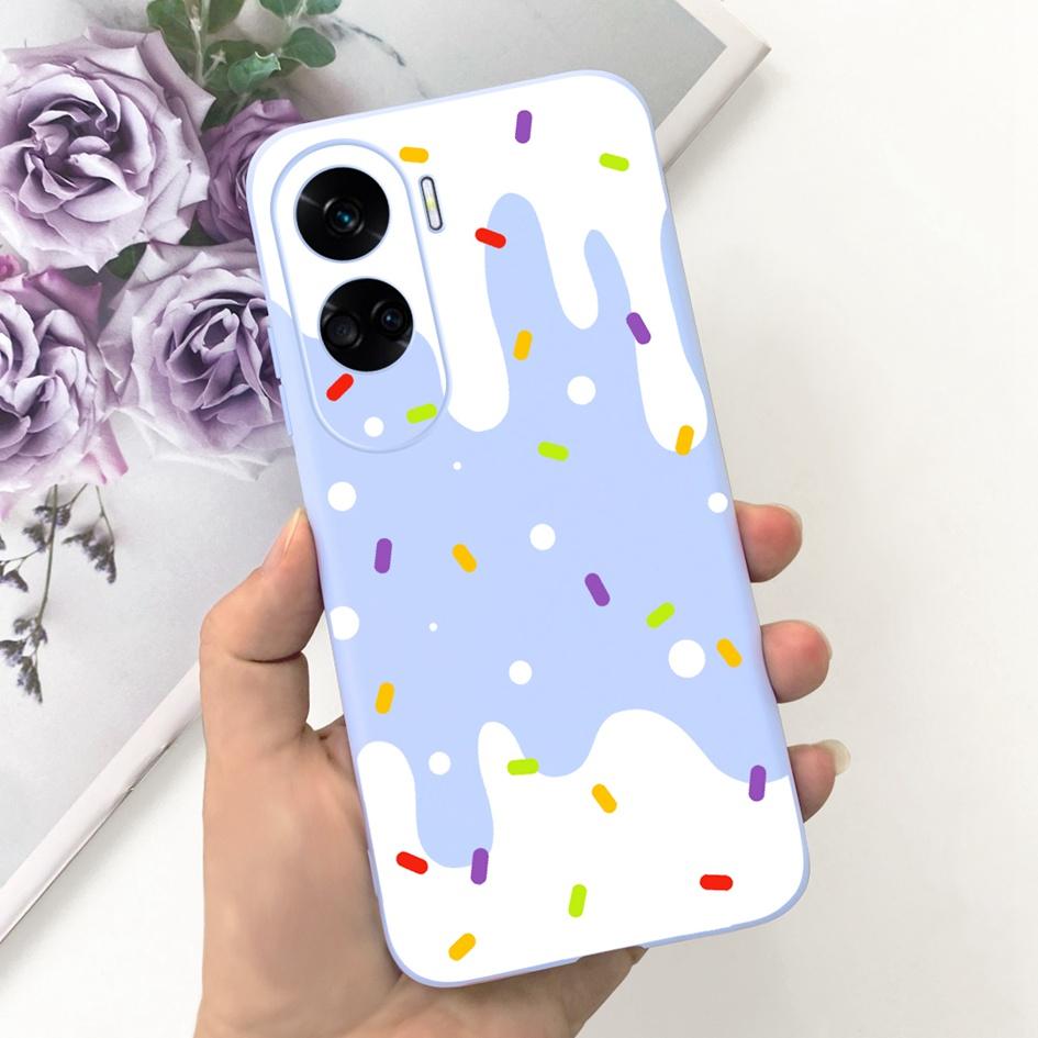 For Cover Honor 90 Lite Phone Case CRT-NX1 Fashion Butterfly Cartoon Slim TPU Soft Silicone Back Cover For Honor 90Lite 5G Funda