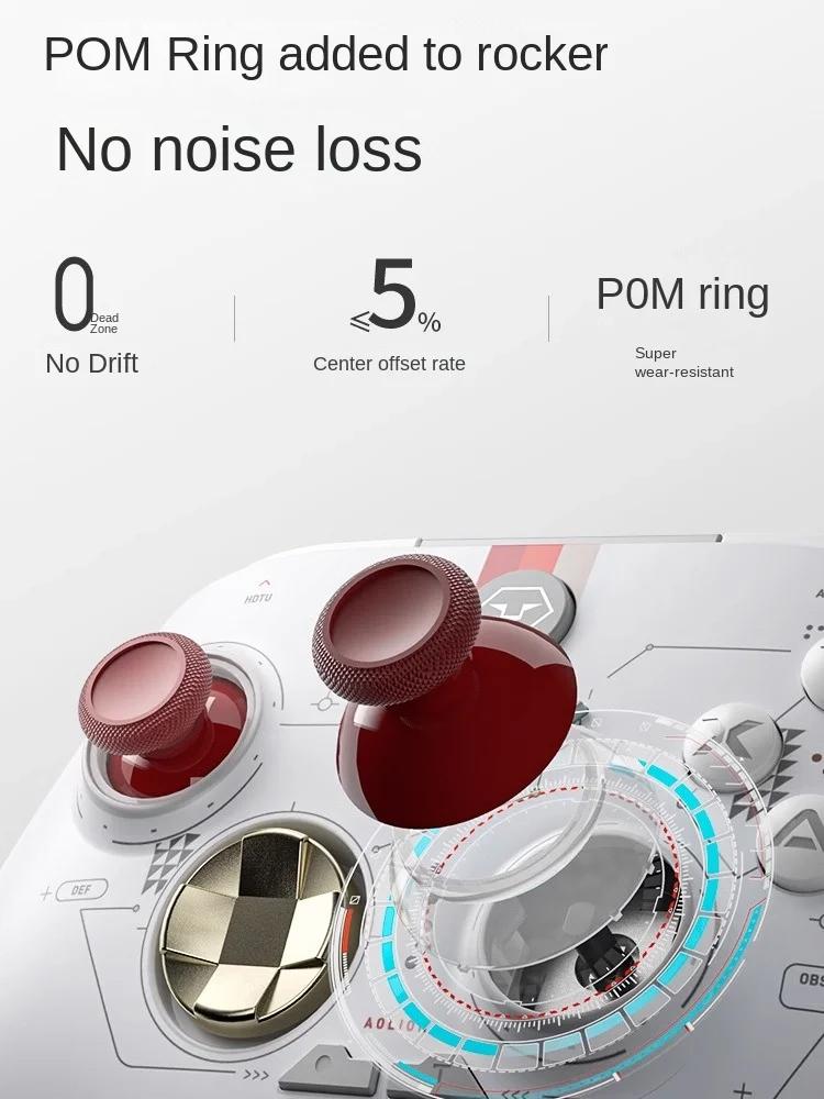 Беспроводной Bluetooth-контроллер с линейным триггером Холла для коммутатора/ПК/iOS, многоплатформенное подключение, эффект освещения RGB для киберспорта