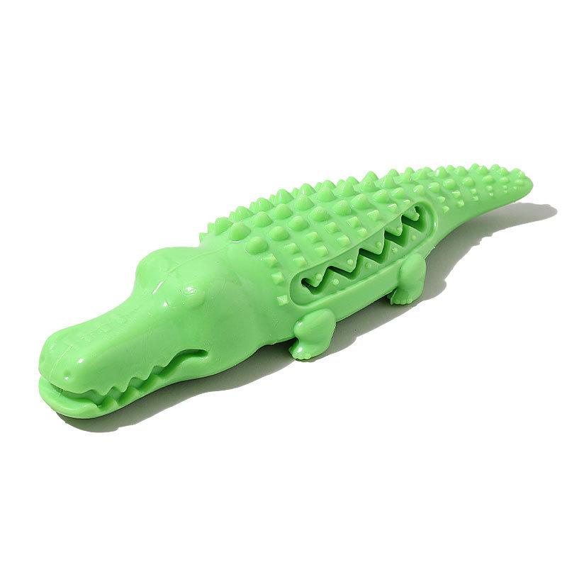 Crocodile Shape Dog Chew Toy for Puppy - Durable Squeaky Teeth Cleaning Toy, Interactive Boredom Relief Pet Supply