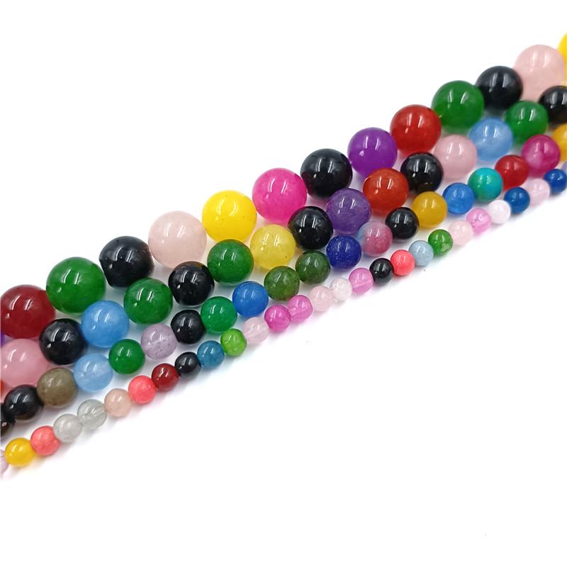 4/6/8/10 мм Изготовление ювелирных изделий для ожерелья, бусины из натурального камня, браслет, мода, сделай сам, материал для бисероплетения, серьги, шнурок