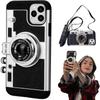 Emily In Paris Retro Camera Case for IPhone 14 Plus 13 14 Pro 12 Max Mini 11 Pro Max X XS XR 7 8 Plus 6 SE Camera Phone PU Leather Shockproof Cover