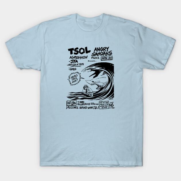 Asian Size Cotton Unisex Tshirt Print T-shirt T-Bird Rollerdrome, 11/20/1982 T-shirt No-Cut Print Regular Fit