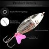 1 Piece Long Throw Bionic Spinnerbait with 2 Sequins - Perfect for Freshwater and Saltwater Fishing - Improve Your Catch with Bionic Technology!