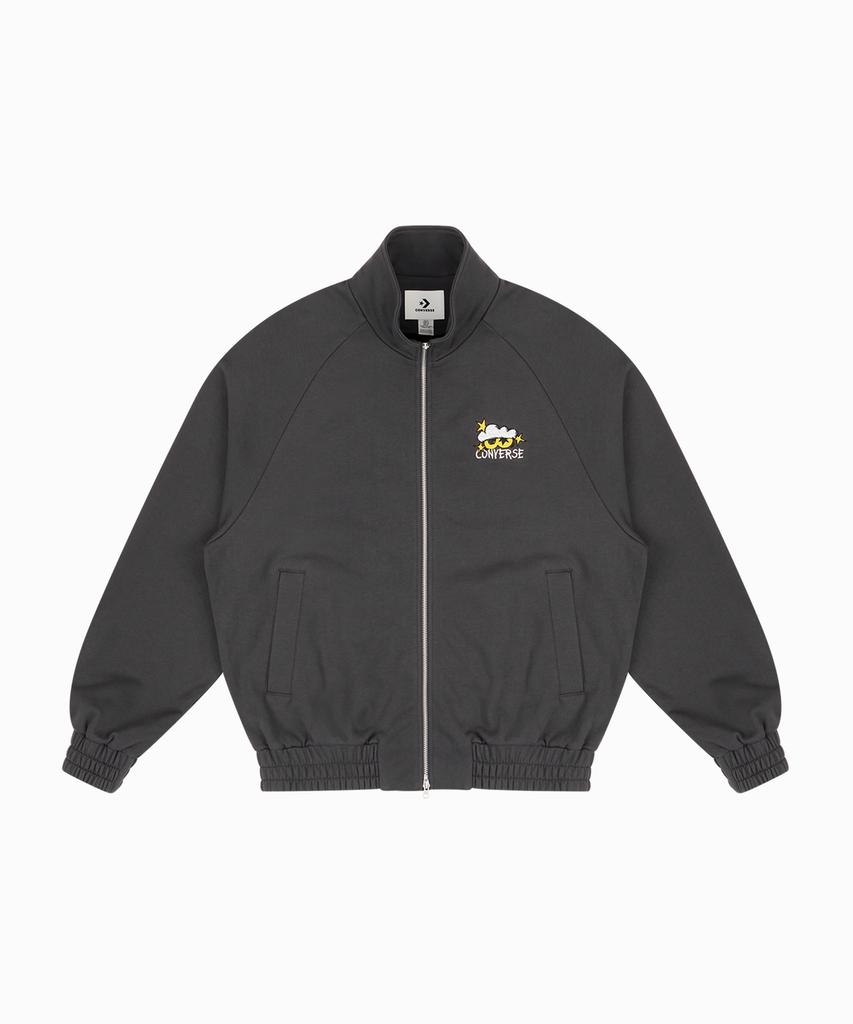 CONVERSE & J.O.F.L.N. Oversized Zip-Up Sweatshirt Dark Matter Ucl158-Gda