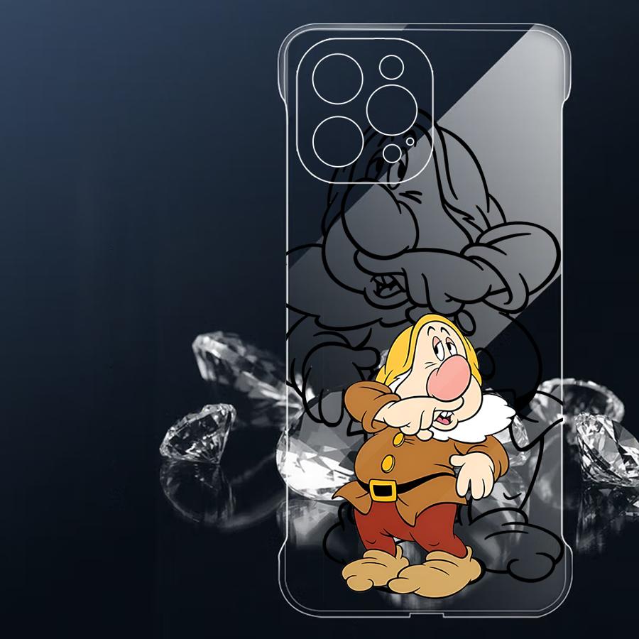 Чехол для телефона Белоснежка и Семь Гномов для Apple iPhone 15 16 Pro Max 13 14 Plus 12 11 Pro plus Матовый