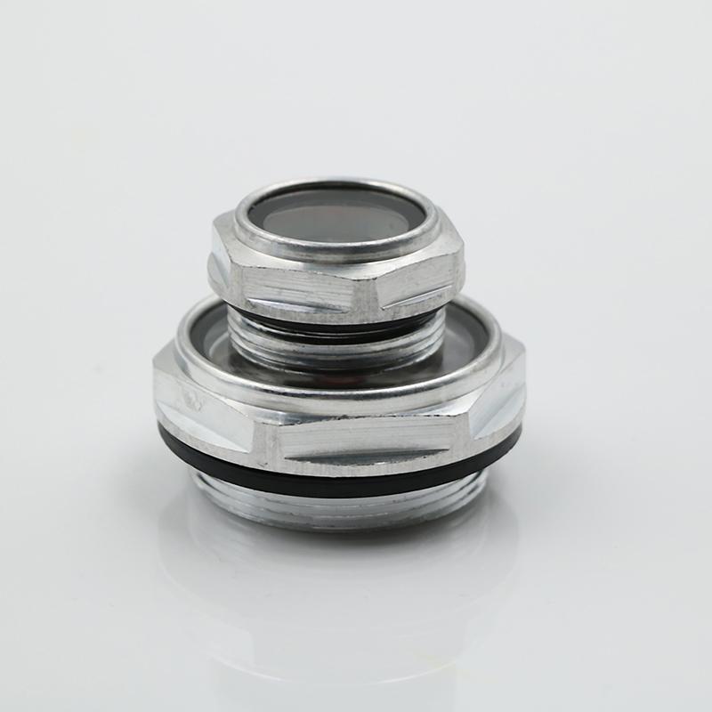 1 шт. 16-48 мм наружная резьба металлический воздушный компрессор смотровое стекло уровня масла