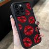 Мягкий чехол для телефона Xiaomi Poco X7 Pro 5G X6 X5 X3 F5 F6 F7 M6 С дизайном «Горящие красные губы» Силиконовый ударопрочный TPU Бампер Чехол