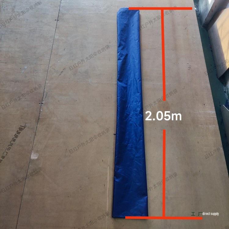 Large Outdoor Square Sunshade Umbrella with Center Pole and Protective Cover